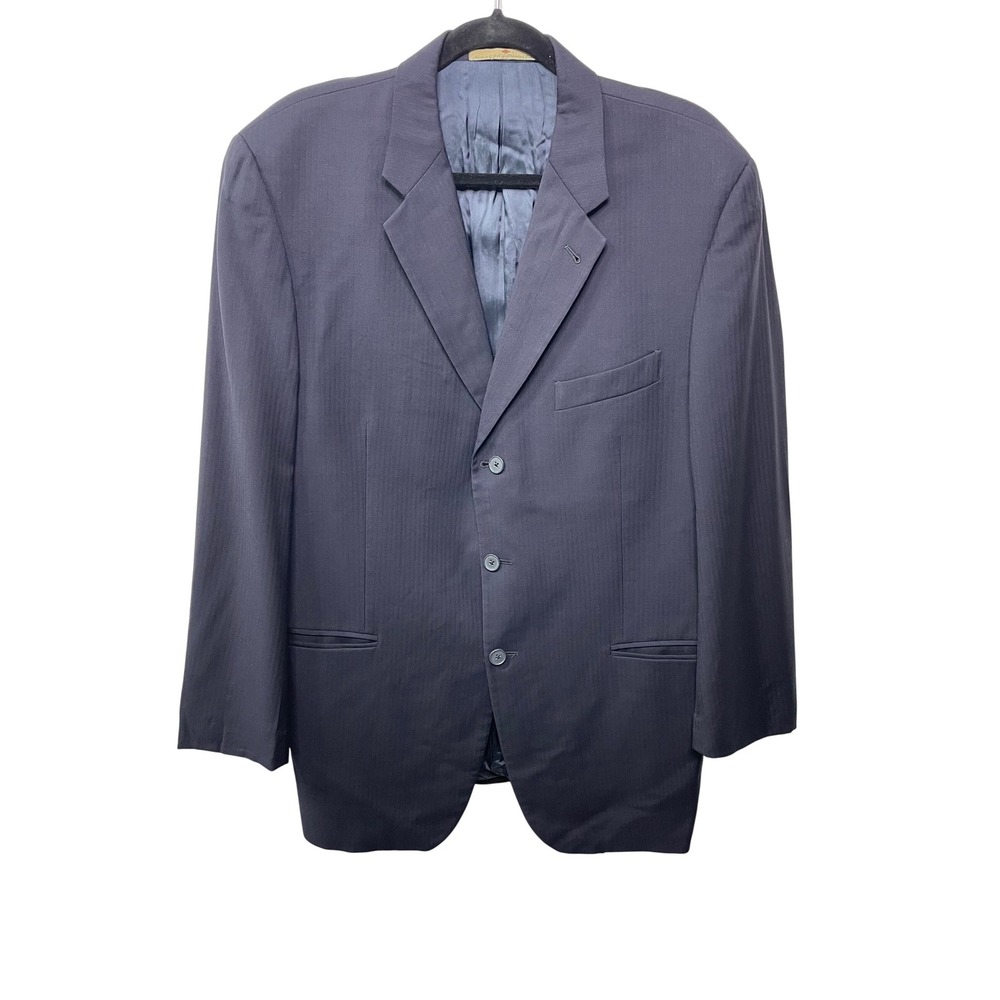 Joseph Abboud Navy Blue Men's Wool Blazer Suit Jacket Formal Business Career 42R